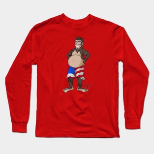 Patriotic Bigfoot Long Sleeve T-Shirt